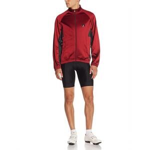 Campagnolo Men's Racing Jacket XL Red Black Sportswear Full Zip Performance